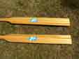 Two timber Dragonboat Sweep Oars