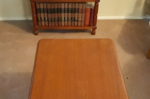 Solid red cedar tables and book case